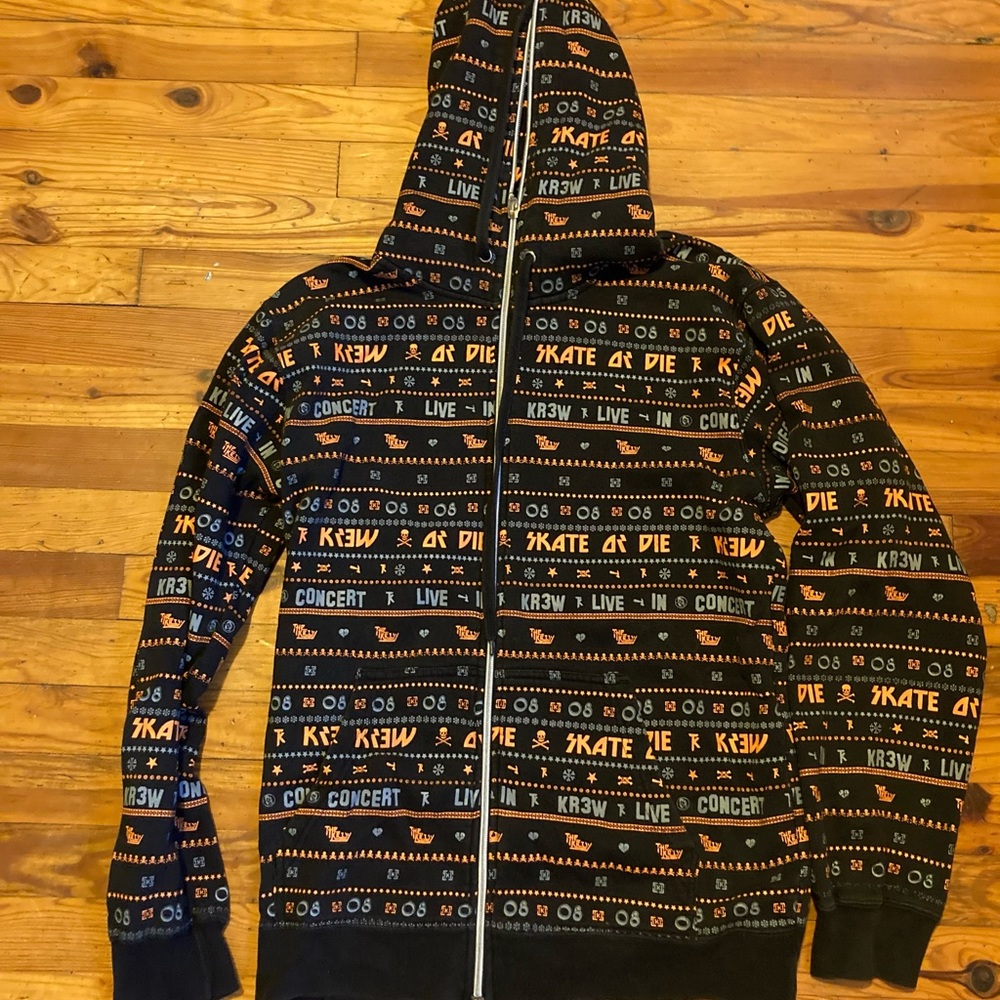 Krew Full Zip - All Over Print - Hoodie